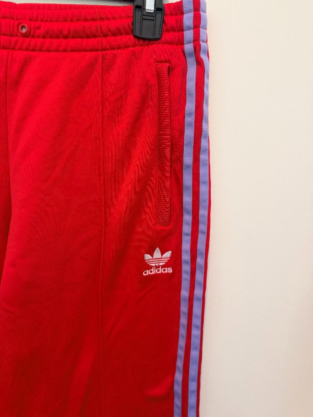 adidas Originals Firebird Track Pants Red with Purple Stripes - Size M